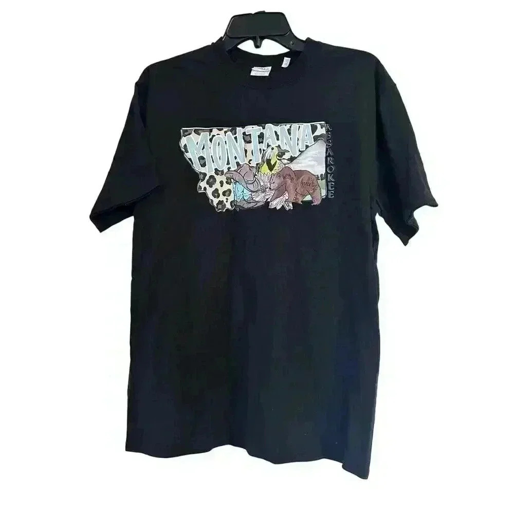 Medium Black Absarokee Montana Tshirt Unisex T-shirt